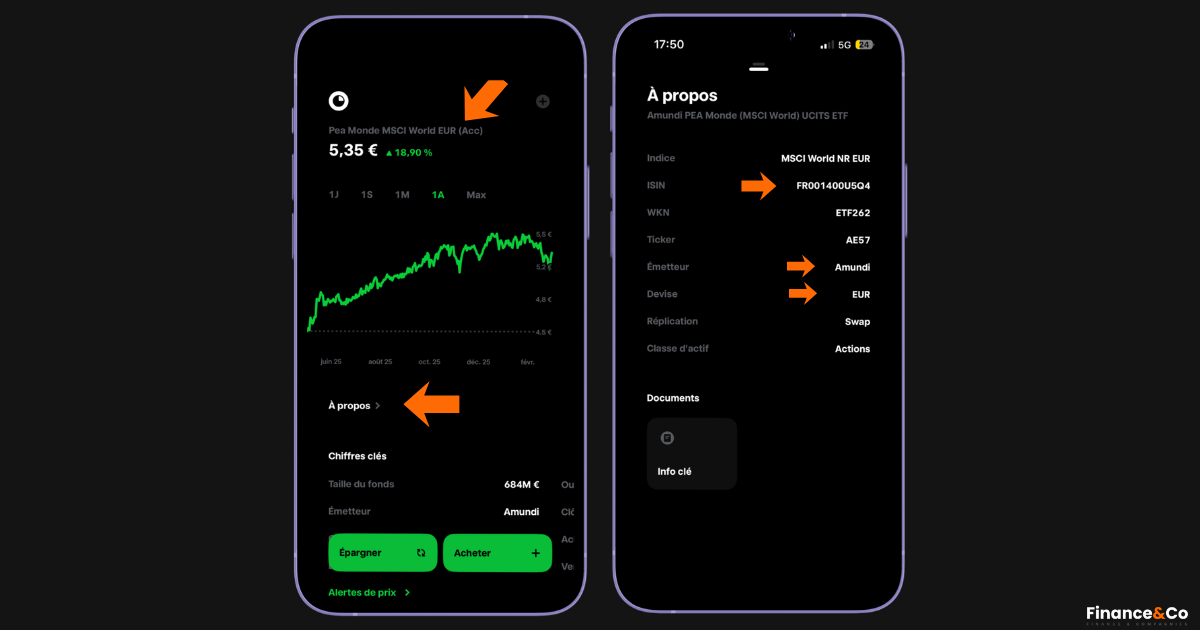 Choisir un ETF MSCI WORLD sur Trade republic