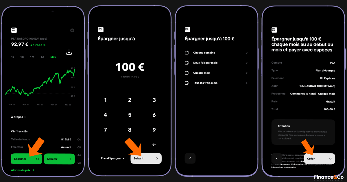 DCA ETF IA PEA automatique