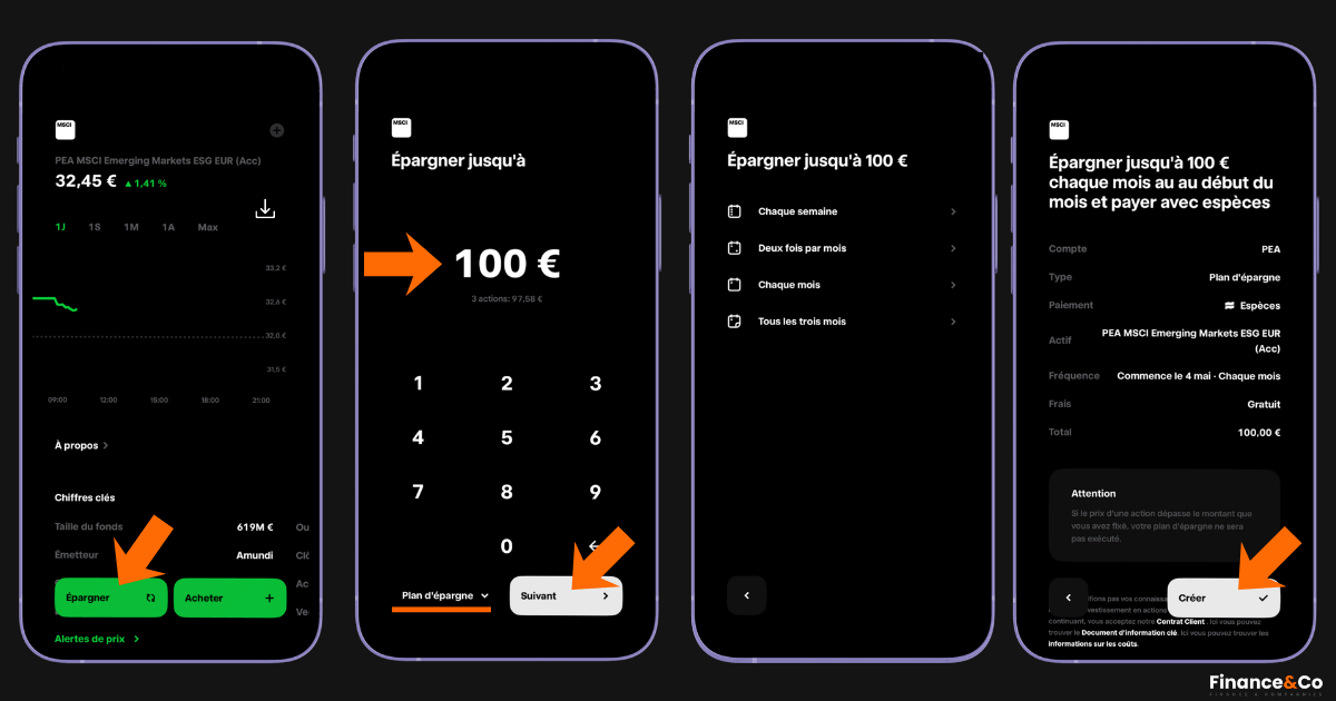Programmer un DCA MSCI Emerging Markets