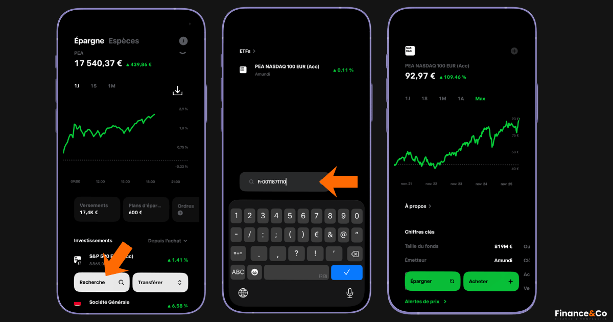 Rechercher ETF IA PEA PUST sur Trade Republic