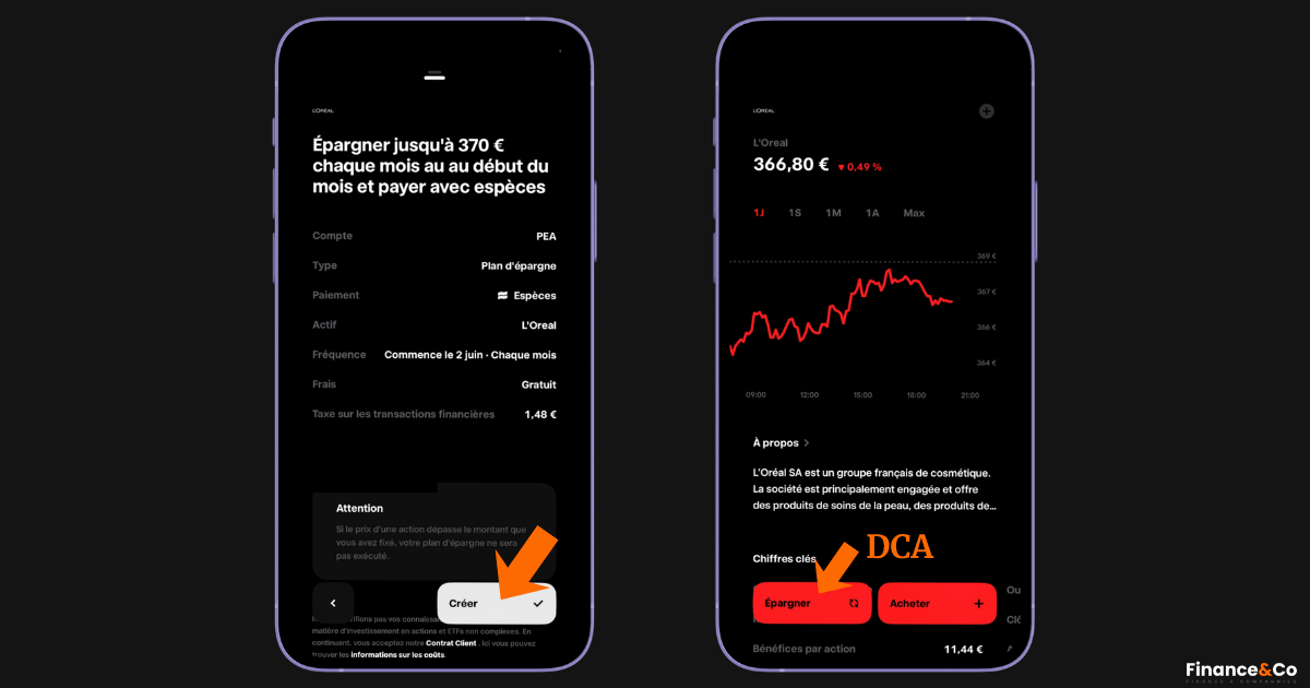 Passer un ordre d'achat sur l'action L'Oréal sur Trade Republic