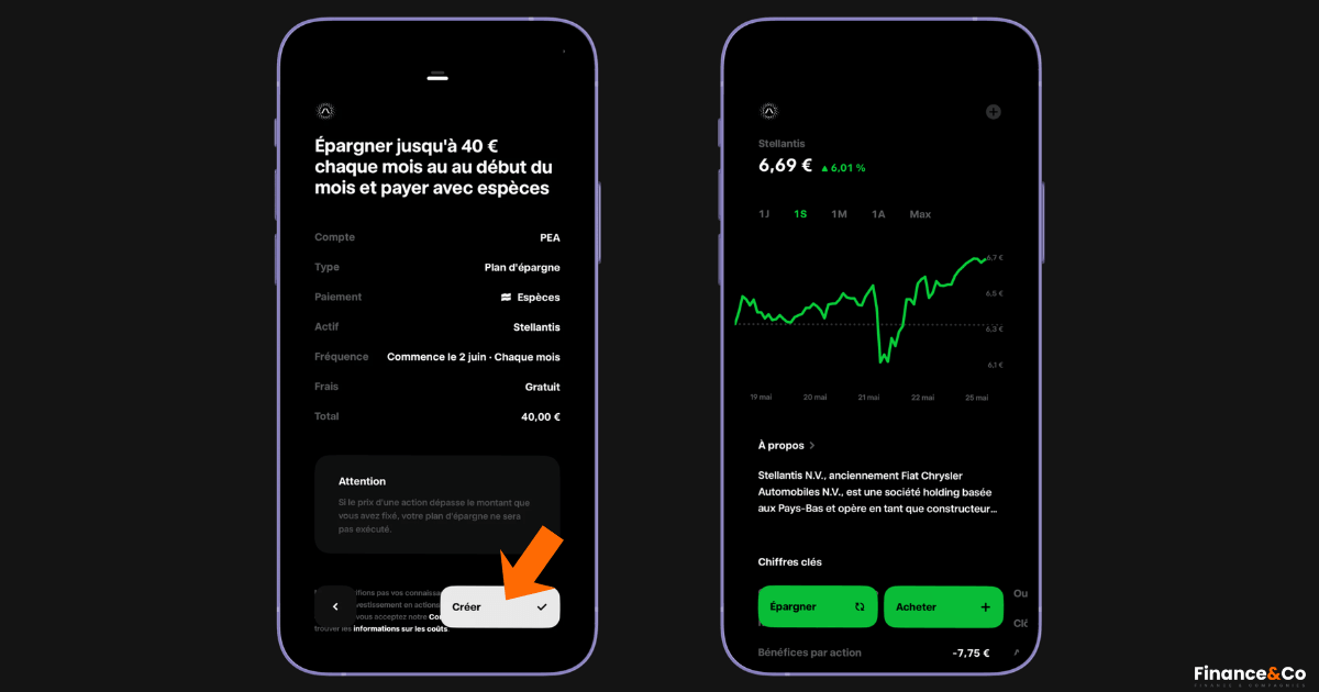 passez un ordre d'achat action Stellansis sur Trade Republic