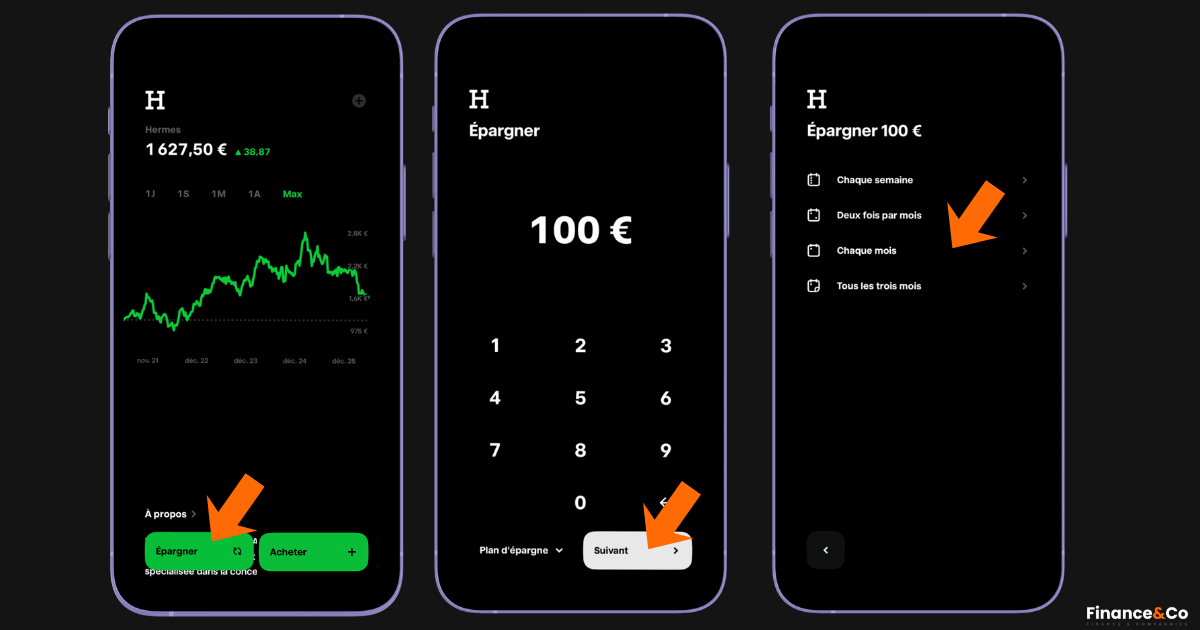 Investir dans Hermès avec des fractions d'actions sur Trade Republic